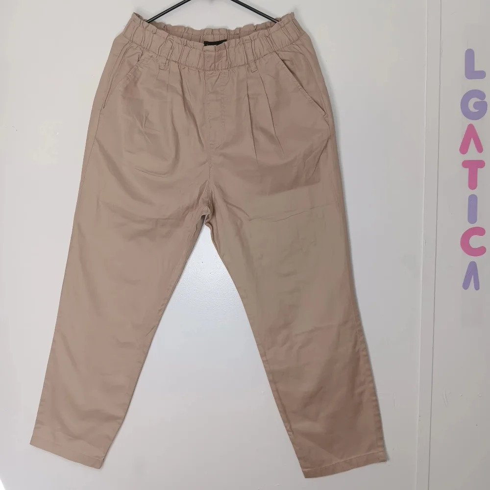 Sanctuary Women's super high-rise pants, straight leg, sz L, lyocell, pull-on. - Picture 4 of 16